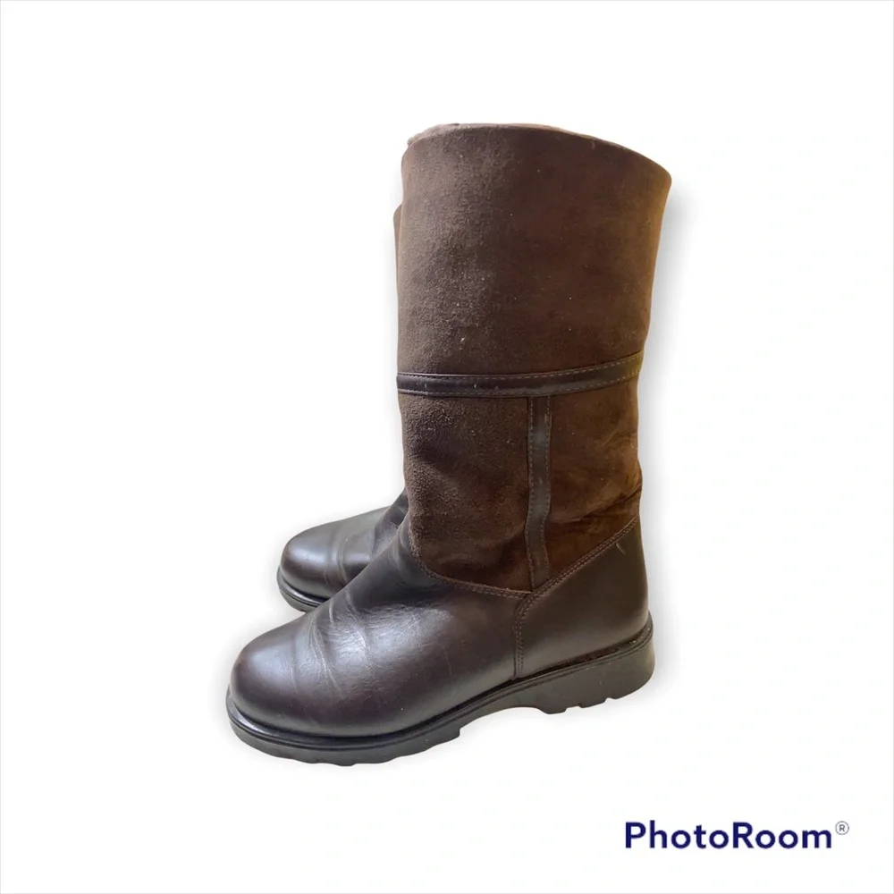 La Canadienne Shearling Boots - Cozy Waterproof Winter Boots Size 8